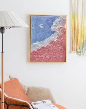 抽象的かつ装飾的 Painting - ビーチ ウェーブ アブストラクト 24 ウォール アート ミニマリズム